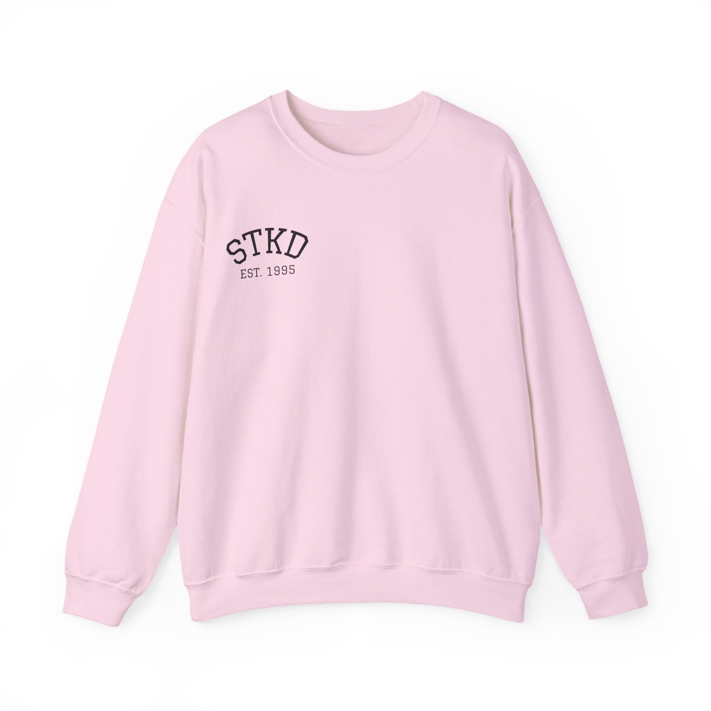 Vintage-Inspired Crewneck - Light Pink