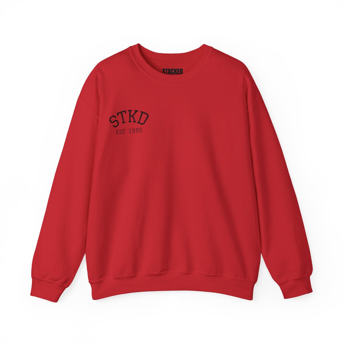 Vintage-Inspired Crewneck - Red