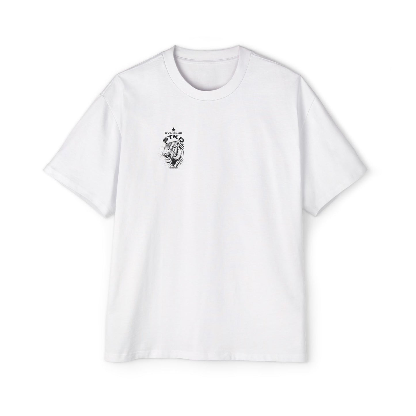 Oversized Stacked Gym Club Tee - Orchid