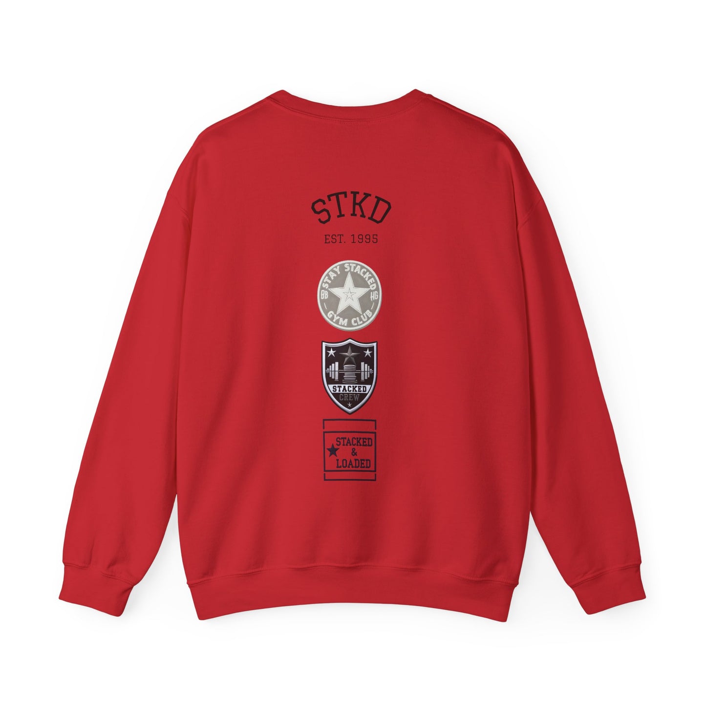 Vintage-Inspired Crewneck - Red
